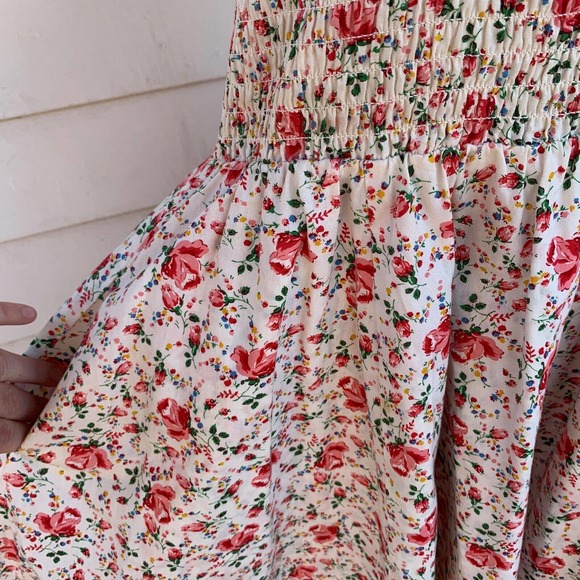 Vintage Betsey Johnson 90 2000 y2k Corset Floral Halter Strapless Full Sun Dress - Picture 4 of 17